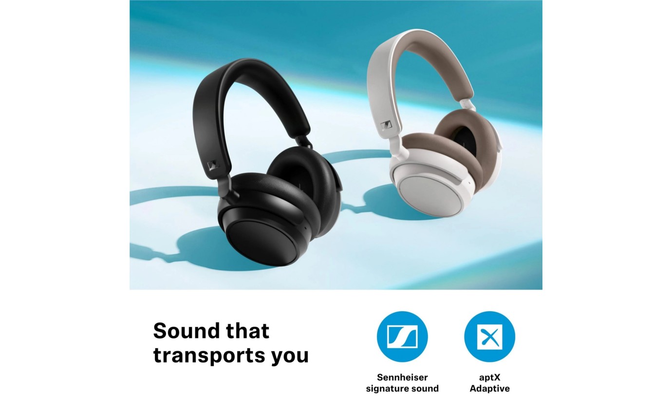 Sennheiser Accentum Plus Adaptive Noise Cancelling Wireless Over-Ear Headphones (Black) 11901351338
