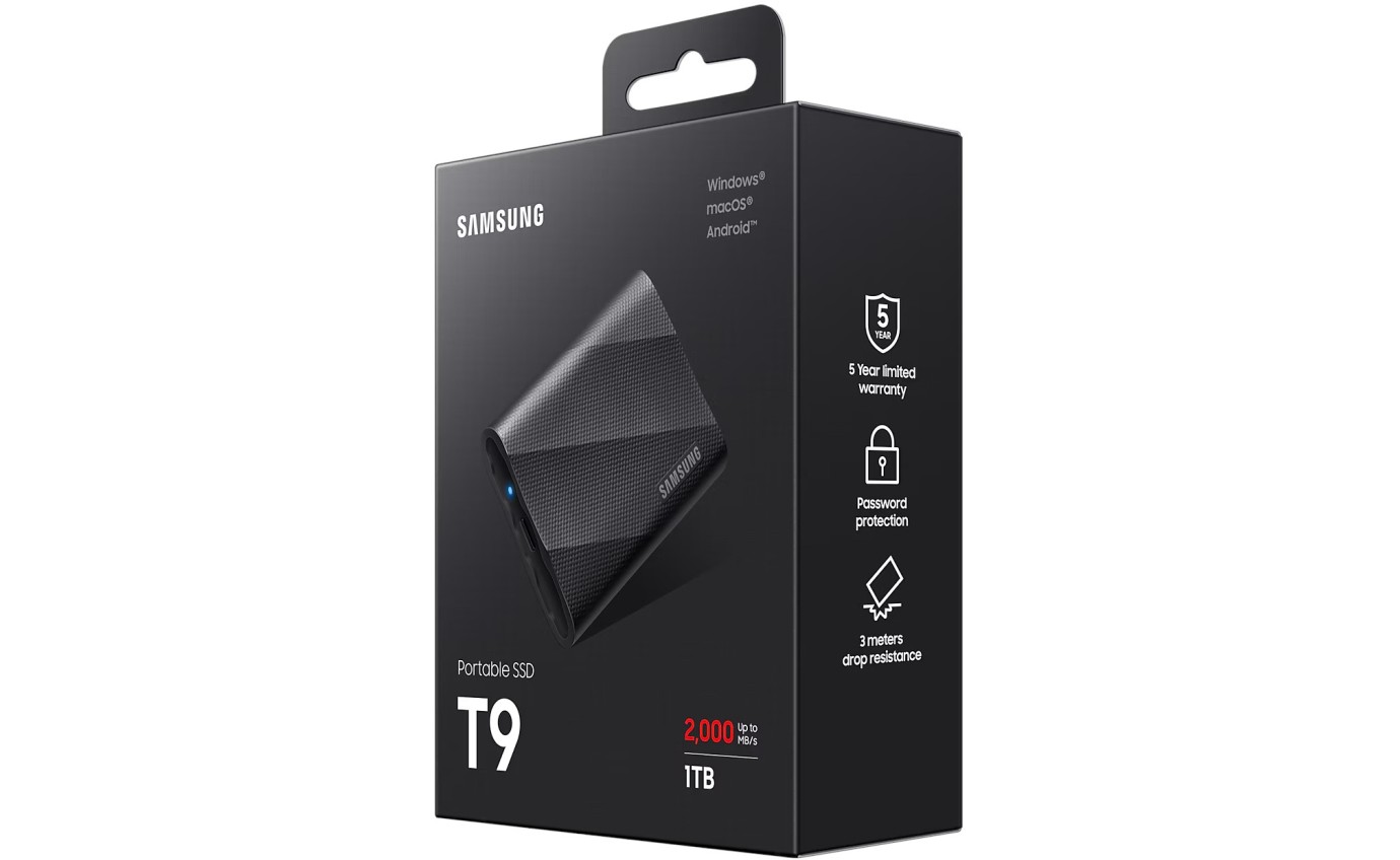Samsung 1TB Portable SSD T9 MUPG1T0BWW