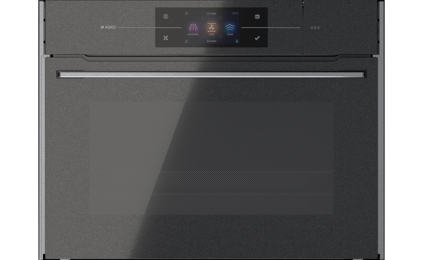 ASKO 45cm Compact Combi Steam Oven (Pearl Black) OCSM8478G