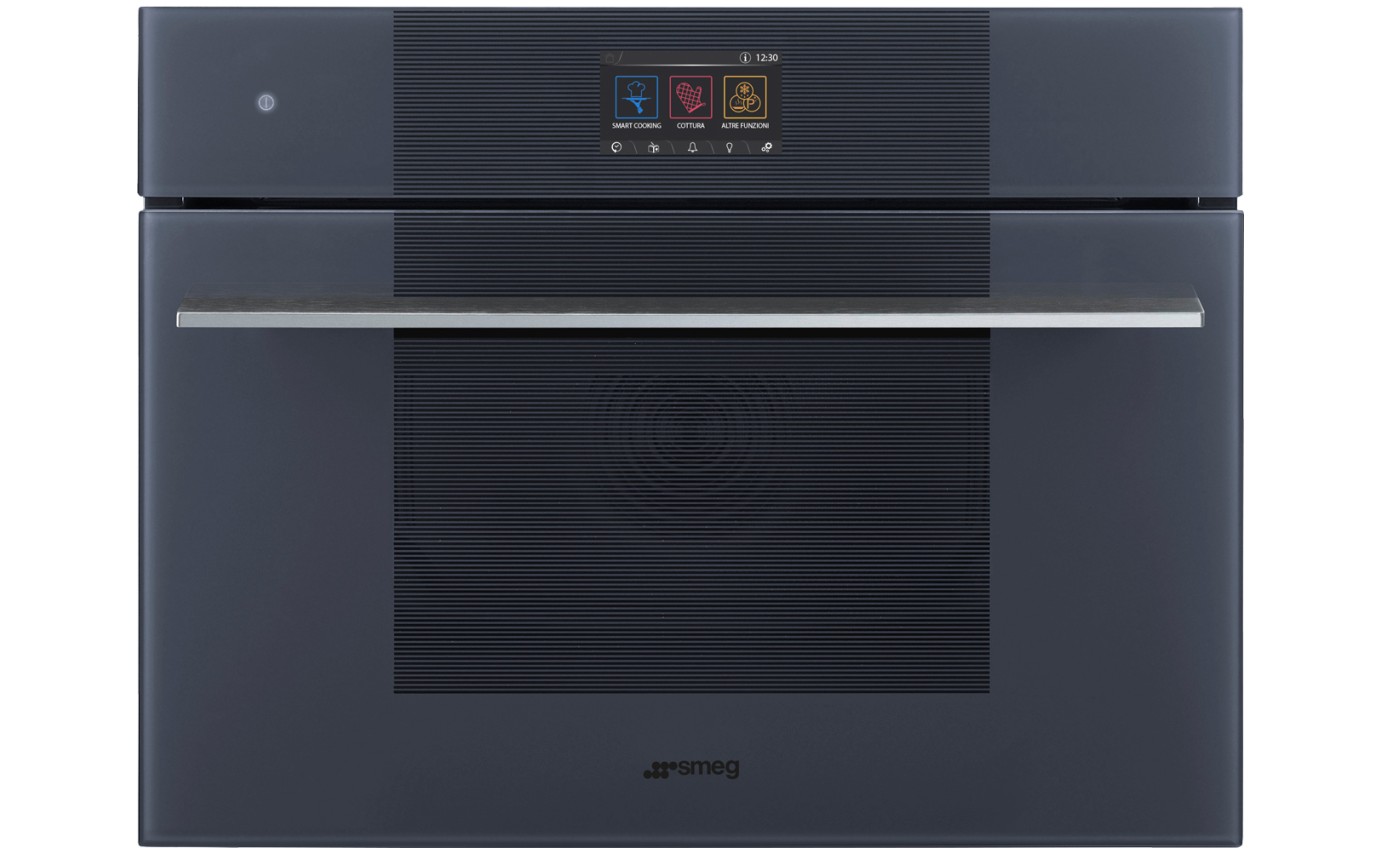 Smeg 45cm Linea Galileo Combi-Steam Oven with Vapour Clean - Neptune Grey SO4104S4PG