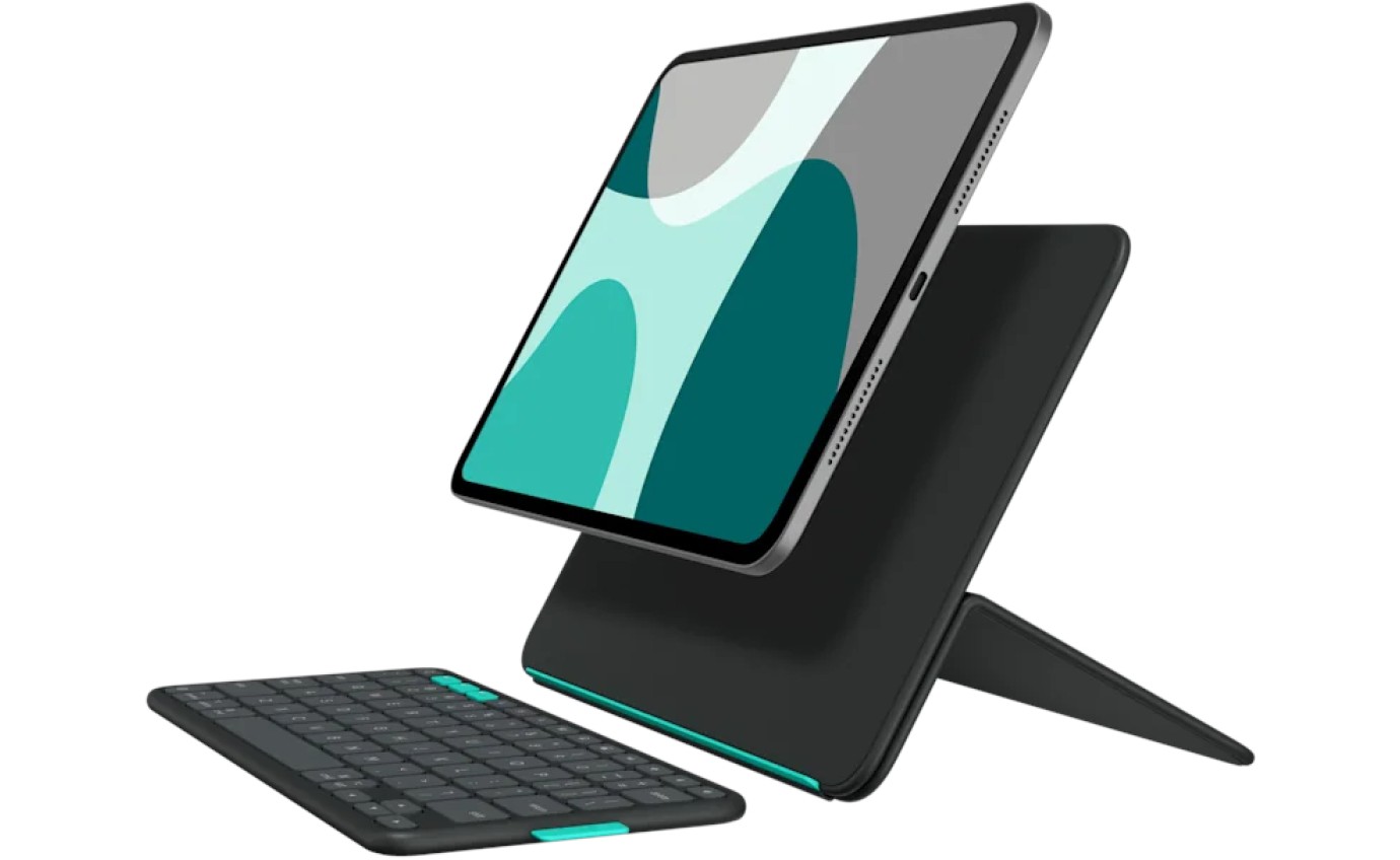 Logitech Flip Folio for iPad Pro 11 inch M4 & Air 11 inch M2/M3 & 5th Gen (Graphite) 920013409