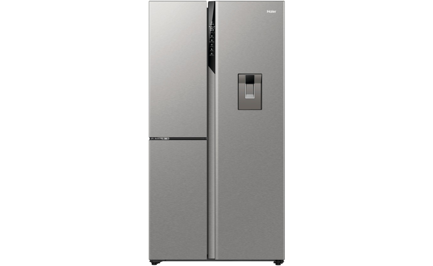 Haier 574L S+ Three Door Side by Side Fridge (Satina) HRF575XHS