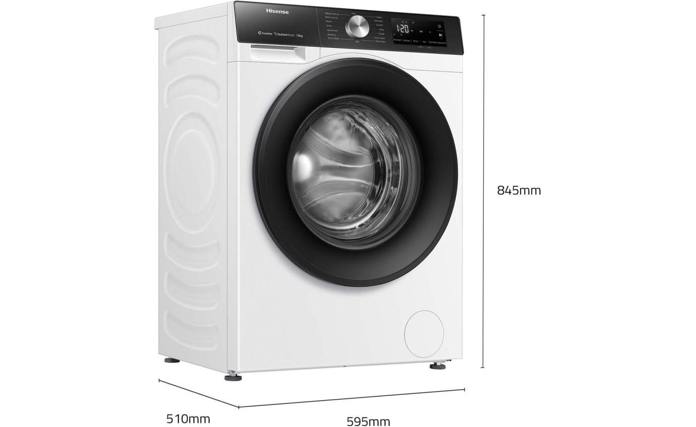 Hisense 7.5kg Series 3 Front Load Washing Machine HWFS7514S