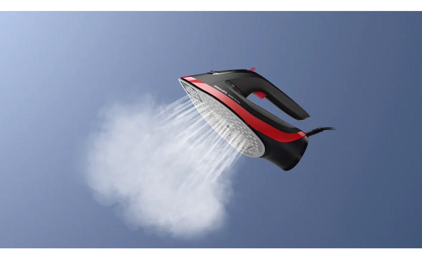 Philips 6000 Series Steam Iron (Red/Black) DST613040
