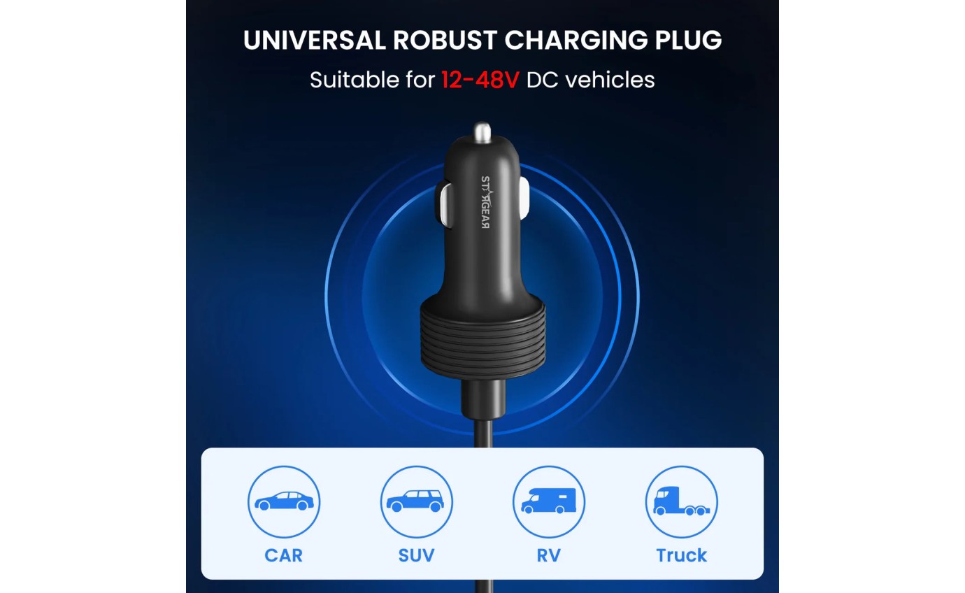 Stargear Mini 12V-48V Cig Outlet to DC Power Cable for Starlink Mini (3m) SGM030CGDC