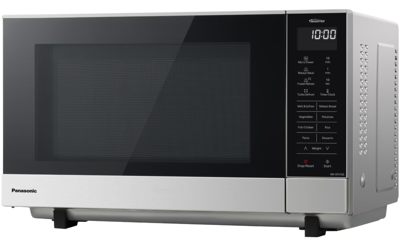 Panasonic 27L Flatbed Inverter Microwave (Stainless Steel) NNSF57QSQPQ