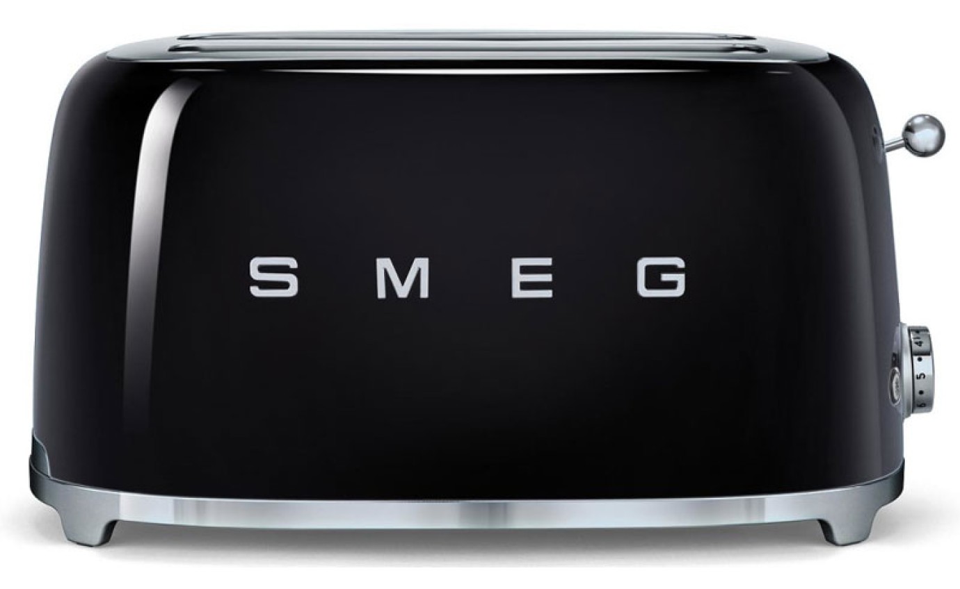 Smeg 50s Retro Style 4 Slice Toaster (Black) TSF02BLAU