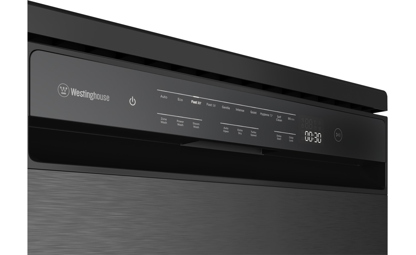 Westinghouse 60cm Freestanding Dishwasher (Dark Stainless Steel) WSF6608KXC
