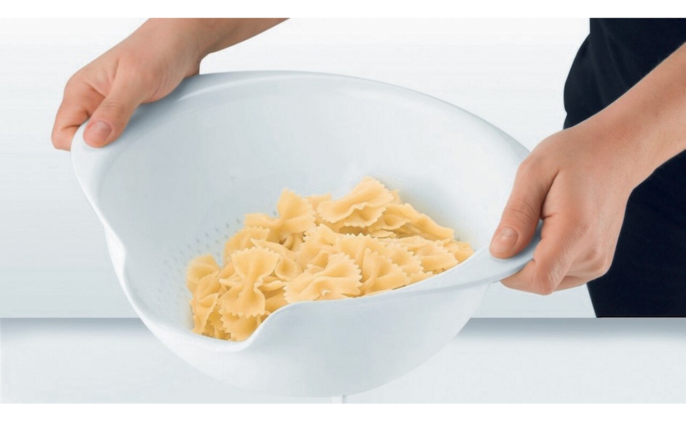 Guzzini White Easy Pour Colander 29950011