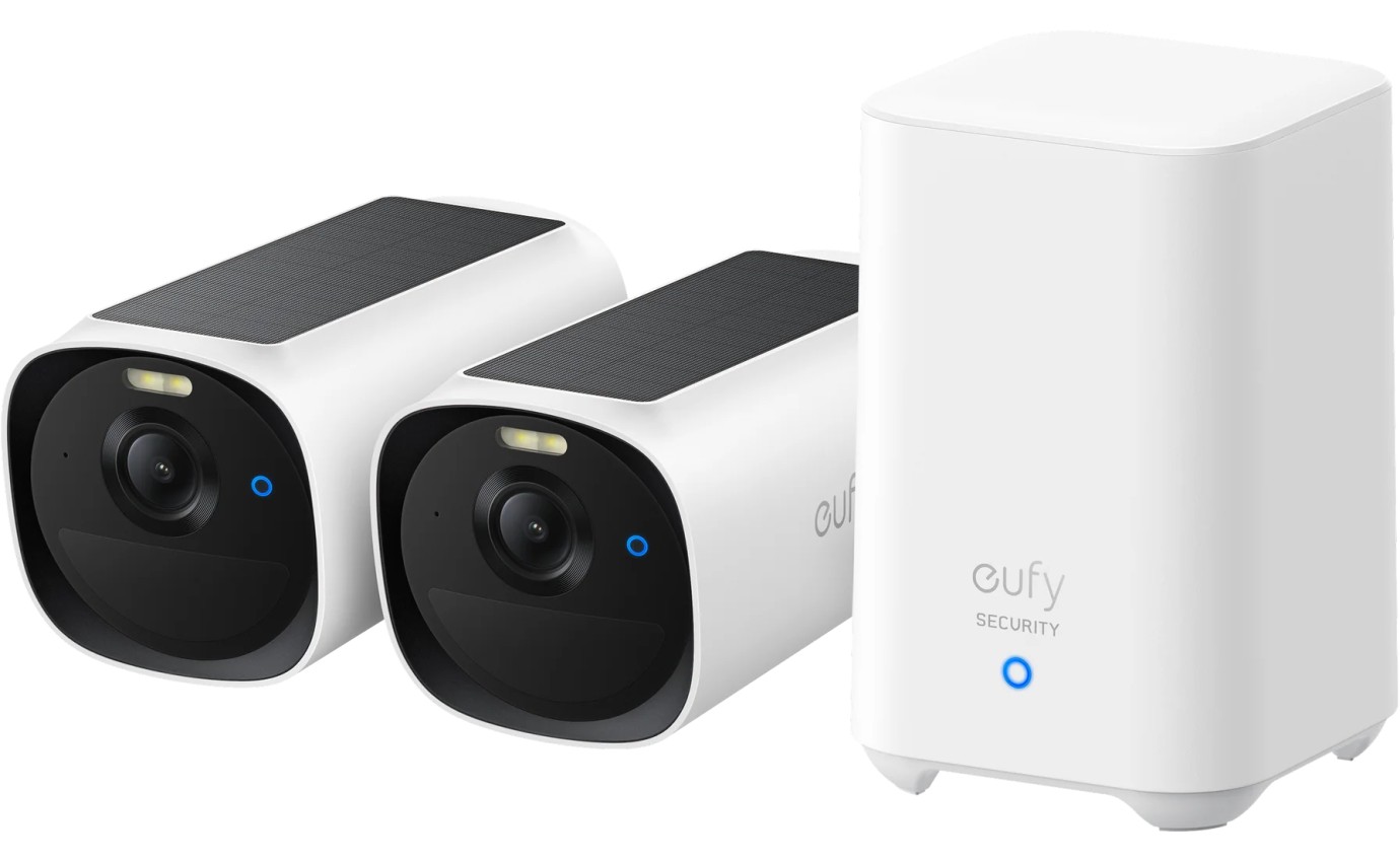 eufy Security eufyCam E40 Essential 2-Cam Kit with Homebase 2 E8144T21