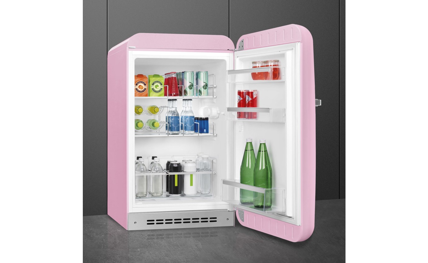 Smeg 135L 50's Style Refrigerator (Pink) FAB10HRPK6