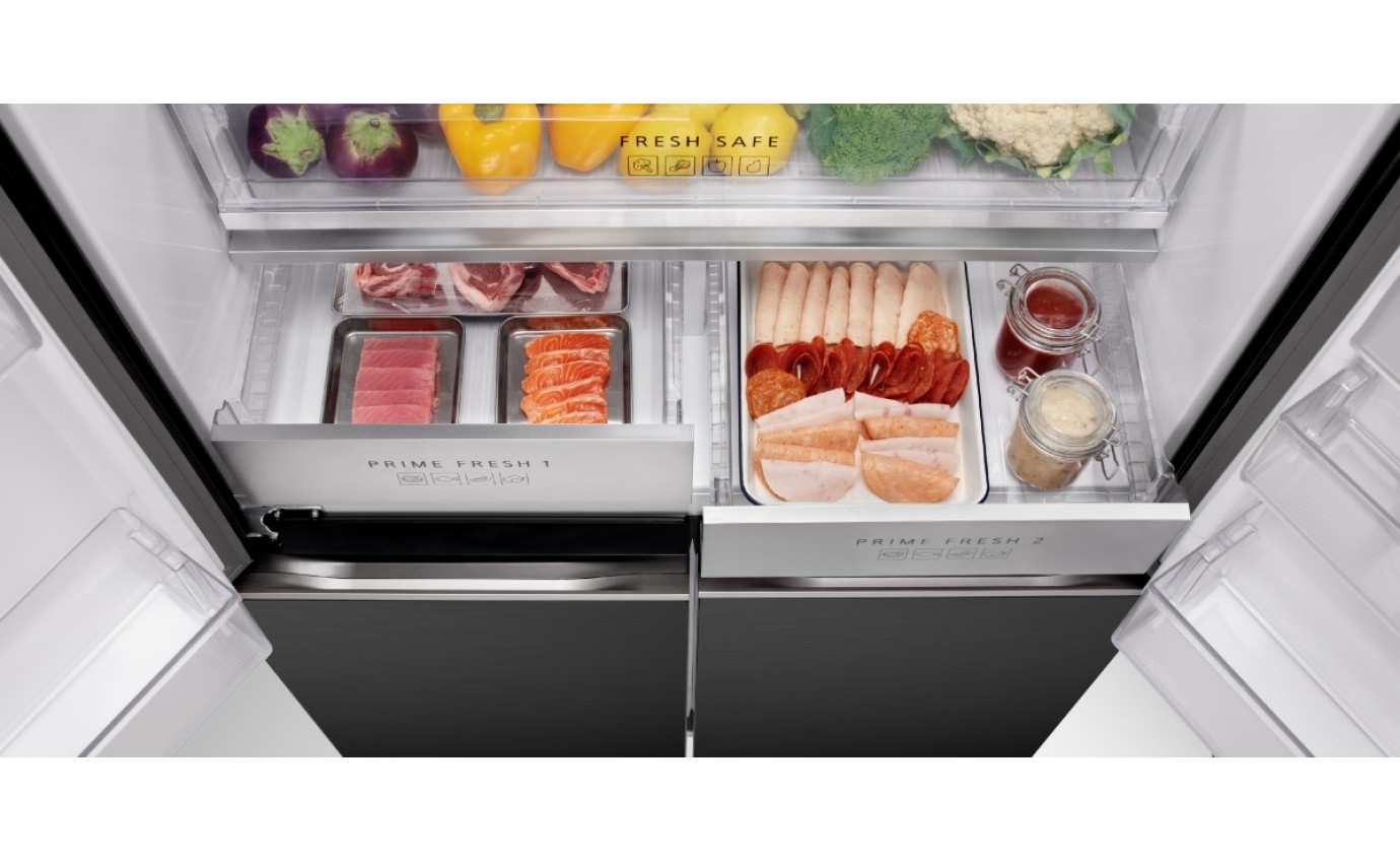 Panasonic 618L PRIME+ French Door Fridge (Black Hairlines Steel) NRXY680LVKA