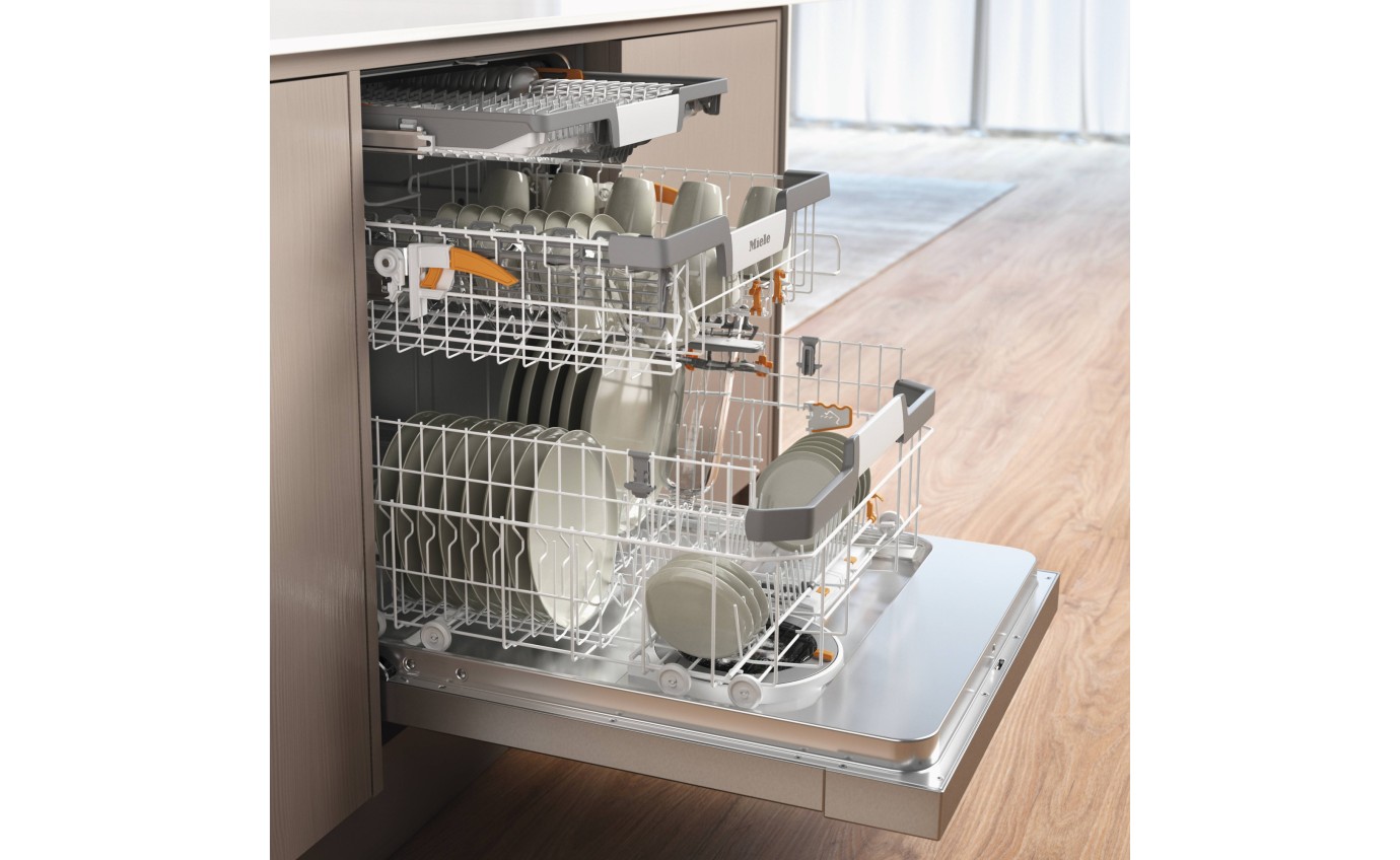 Miele 60cm Built-under Dishwasher with AutoDos (CleanSteel) G7130SCUCLST