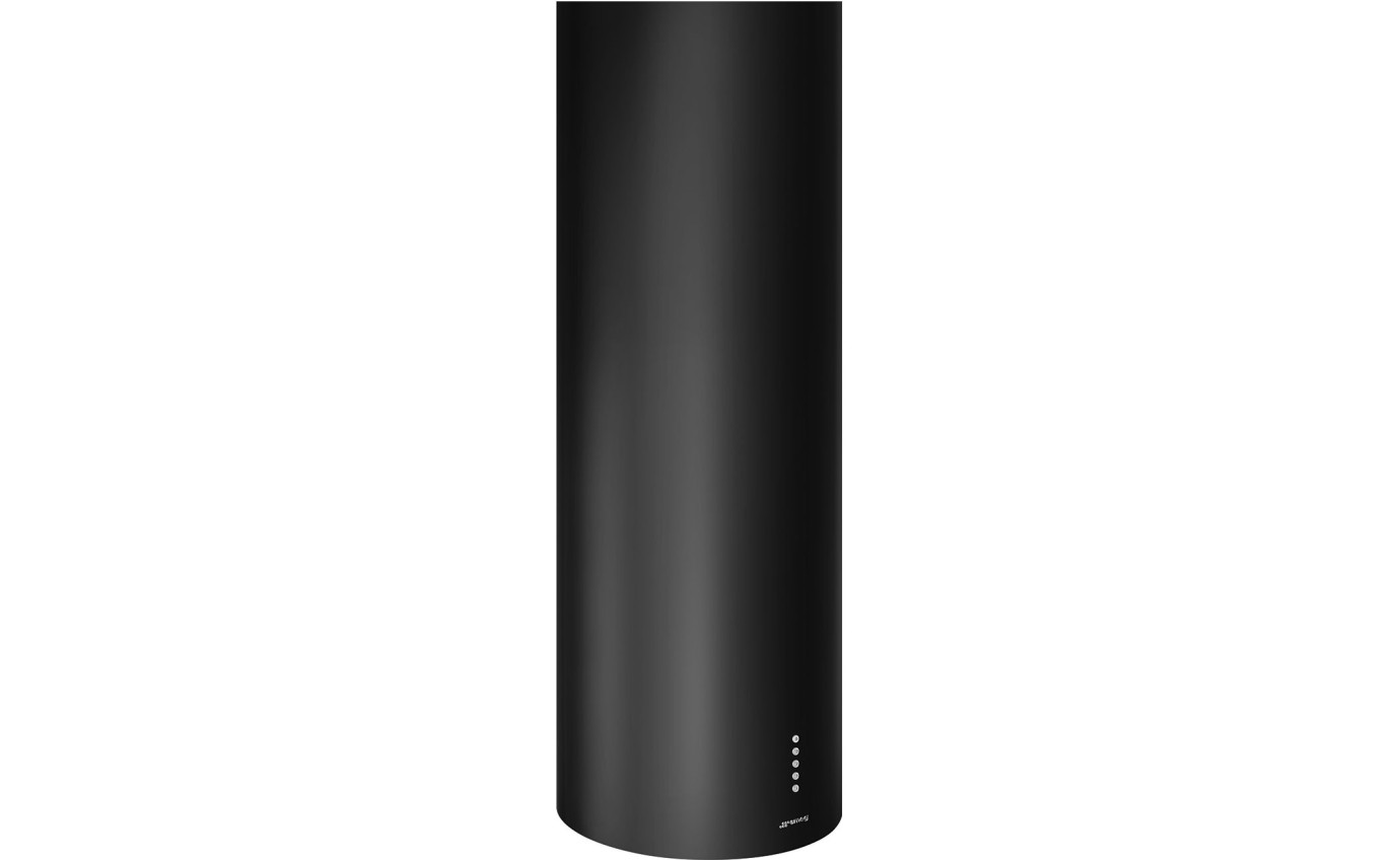 Smeg 37cm Universale Island Cylindrical Rangehood (Black) KIR37N2