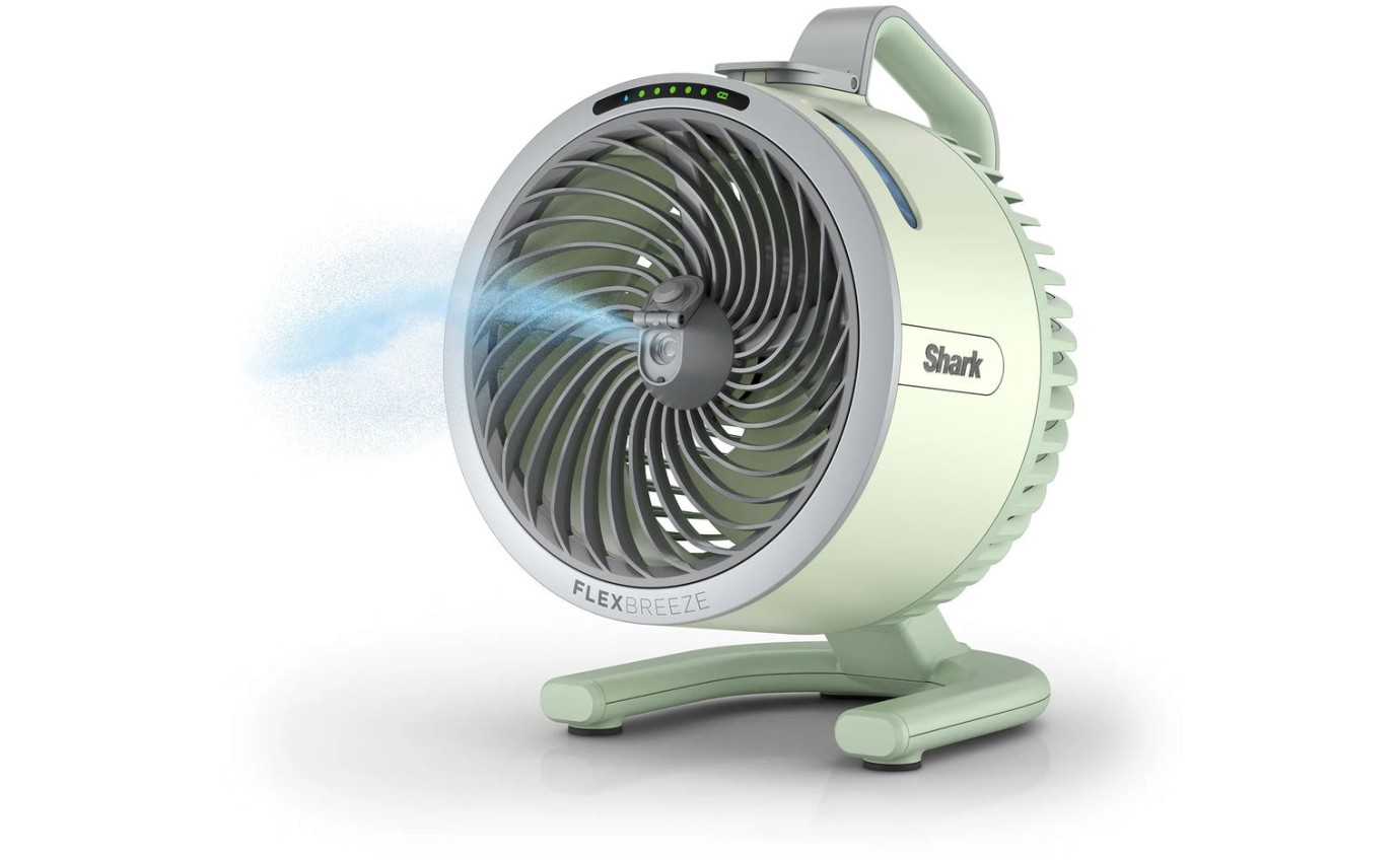 Shark FlexBreeze HydroGo Misting Portable Fan (Honey Dew) FA052QGN