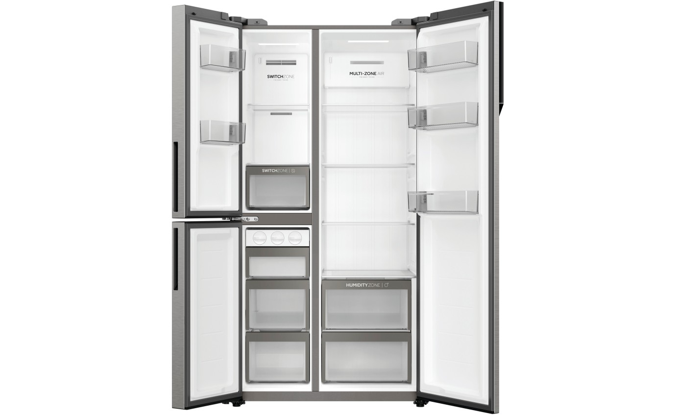 Haier 574L S+ Three Door Side by Side Fridge (Stainless Steel) HRF575XS