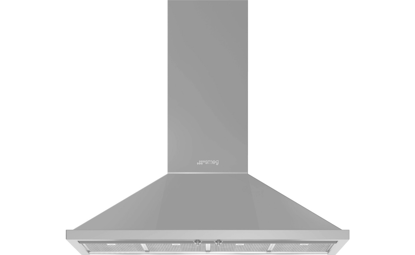 Smeg 120cm Portofino Wallmount Rangehood KPFA12X