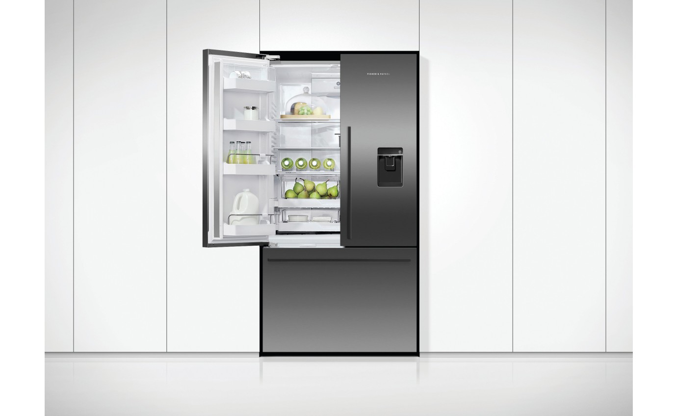 Fisher & Paykel 569L Series 7 French Door Refrigerator Freezer, Ice & Water RF610ADUB5