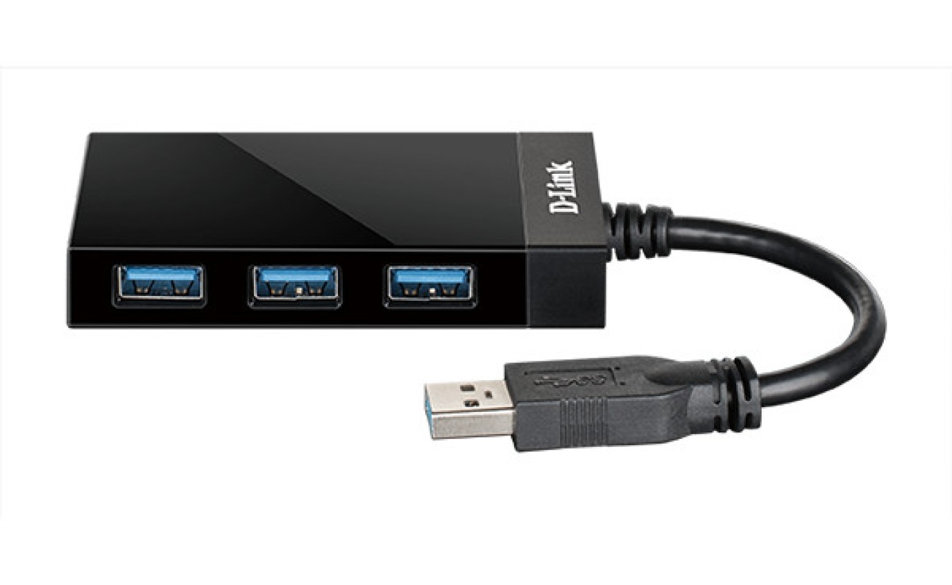 D-Link 4-Port SuperSpeed USB 3.0 Portable Hub DUB1341