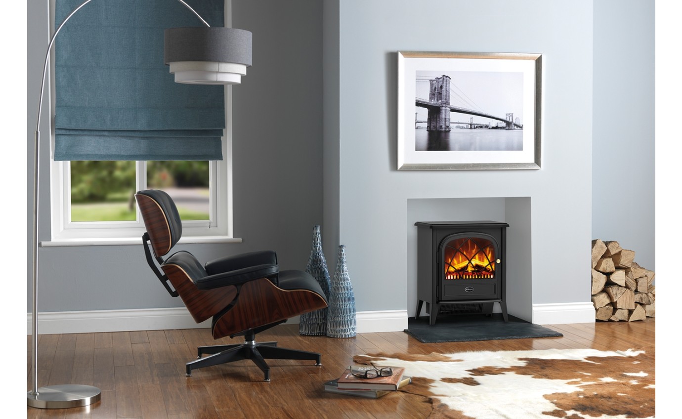 Dimplex 2000W Ritz Optiflame Portable Electric Firepalce (Anthracite) RITZC