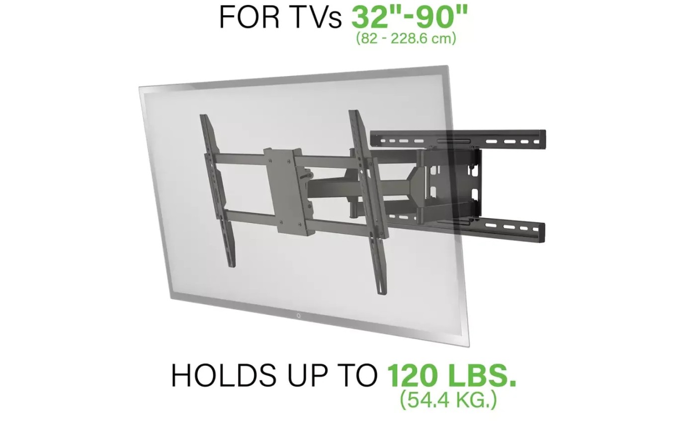 Secura Large Slim Full-Motion TV Wall Mount for TVs 32 inch-90 inch QLFS125B2