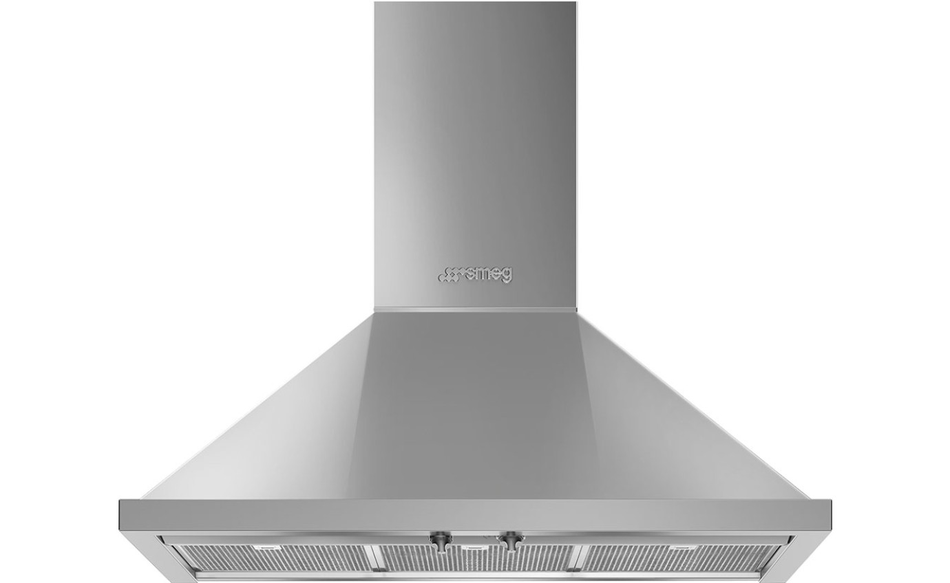 Smeg 90cm Portofino Wallmount Rangehood KPFA9X