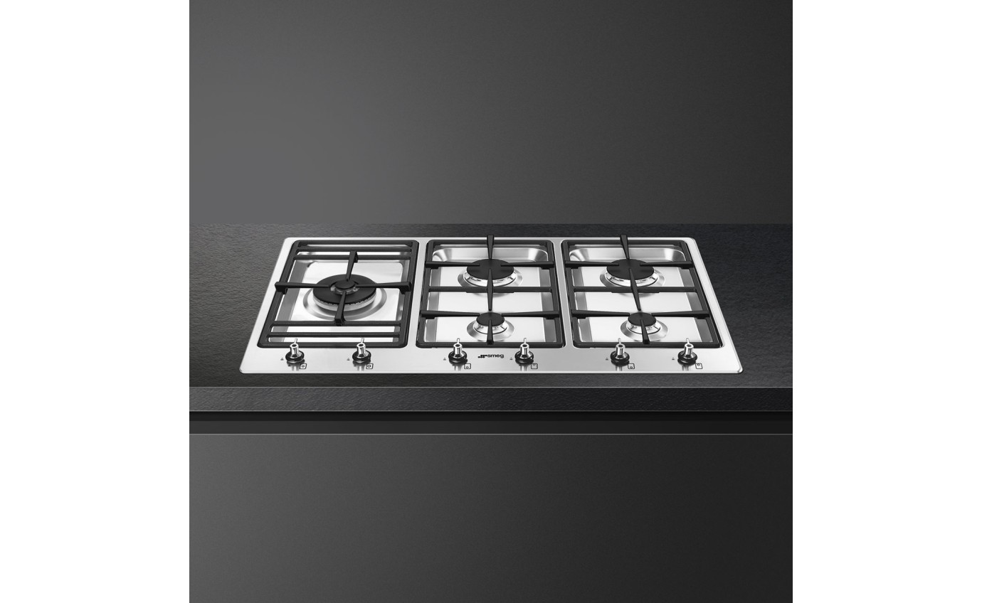Smeg 90cm Gas Cooktop PSA9062