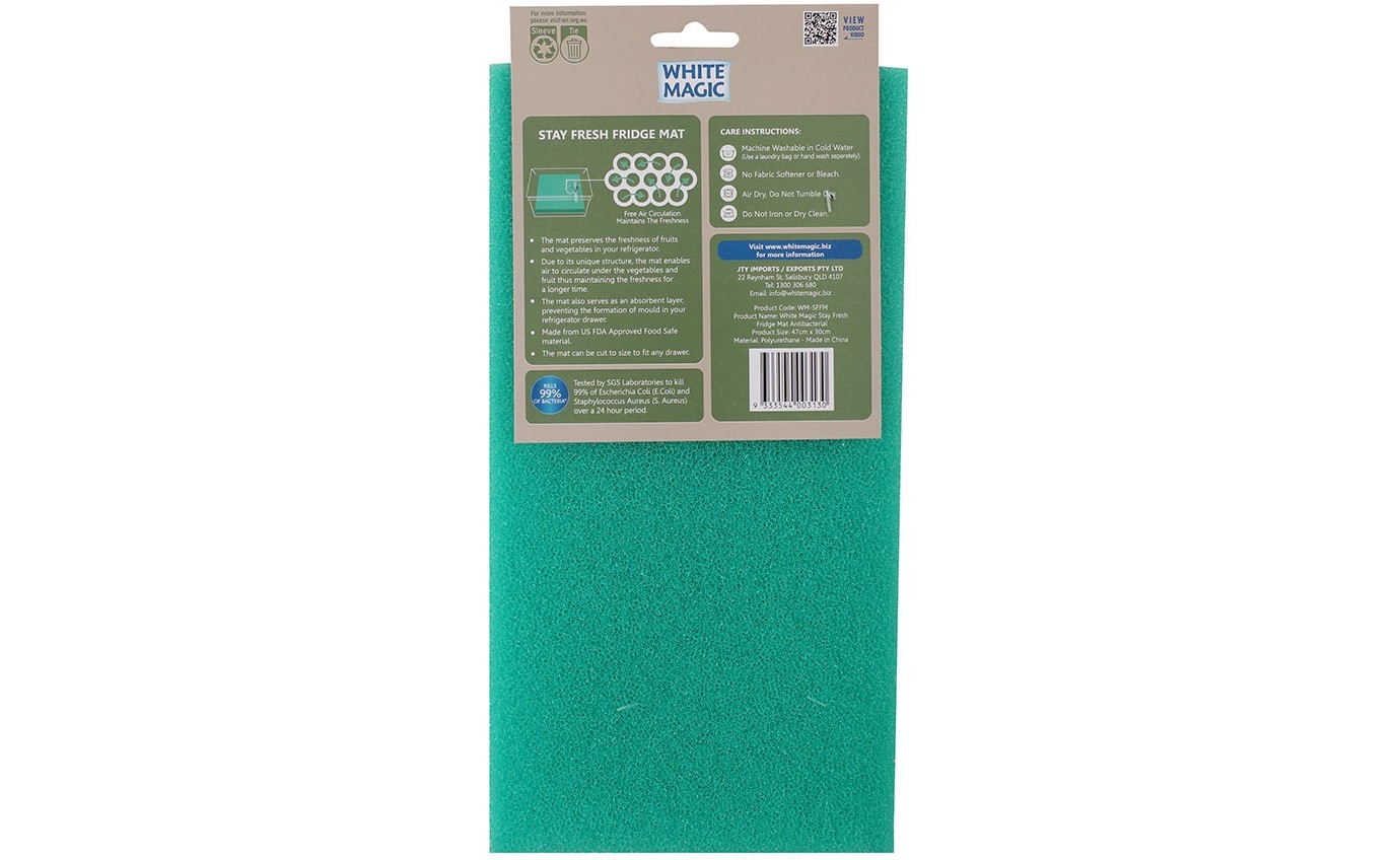 White Magic Stay Fresh Antibacterial Fridge Mat WMSFMA