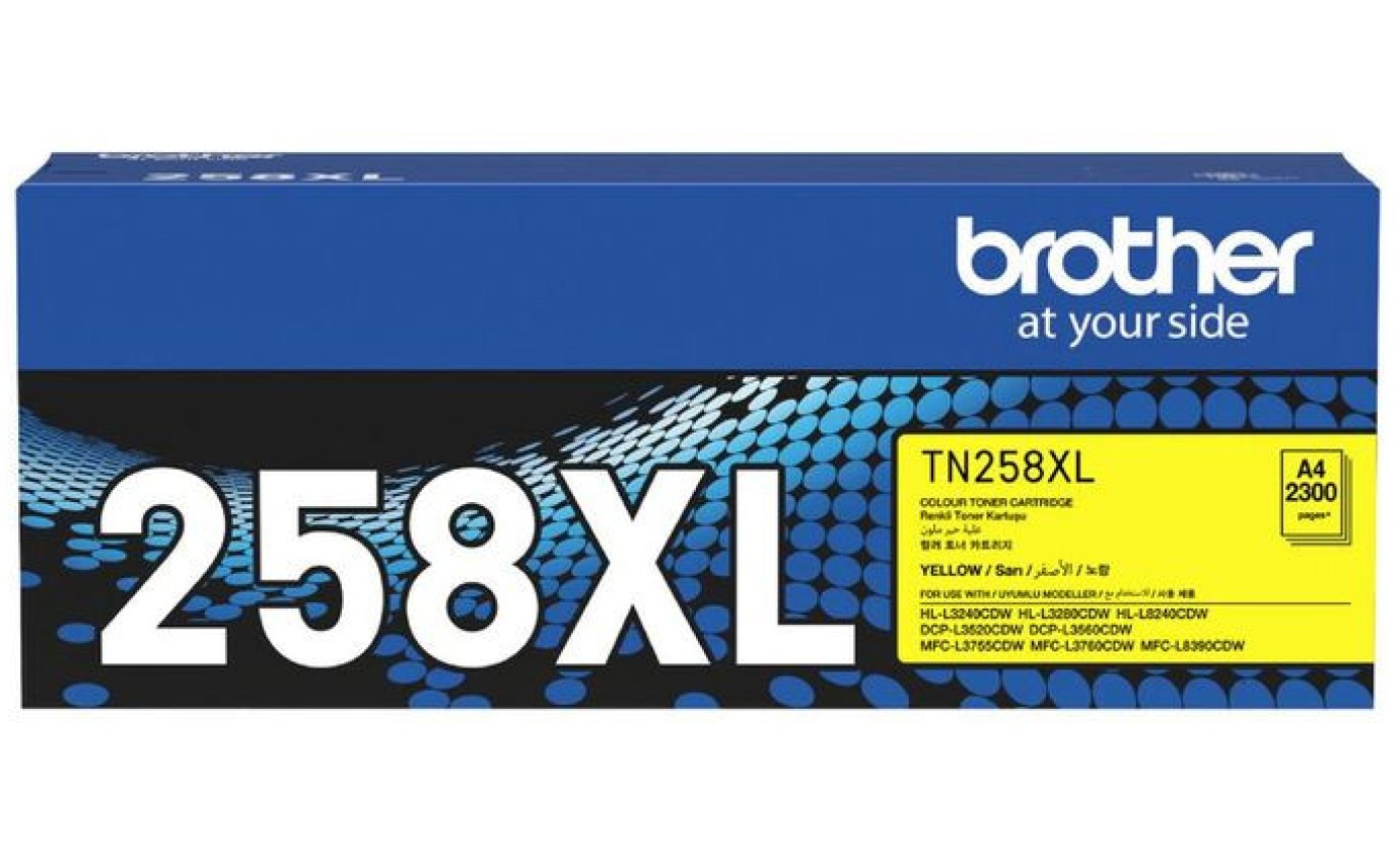 Brother TN258XL Toner Cartridge (Yellow) TN258XLY