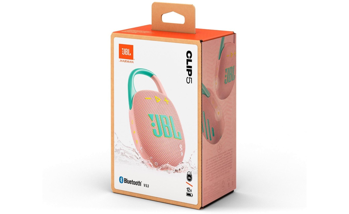 JBL Clip 5 Ultra Portable Waterproof Speaker (Pink) JBLCLIP5PINK