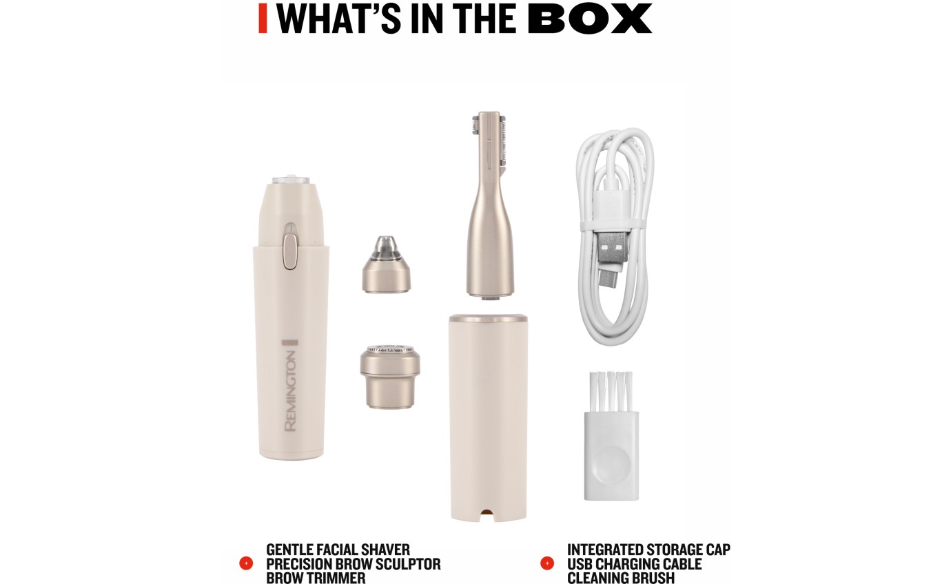 Remington BareMe&trade; 3-in-1 Facial Hair Remover WFS310AU
