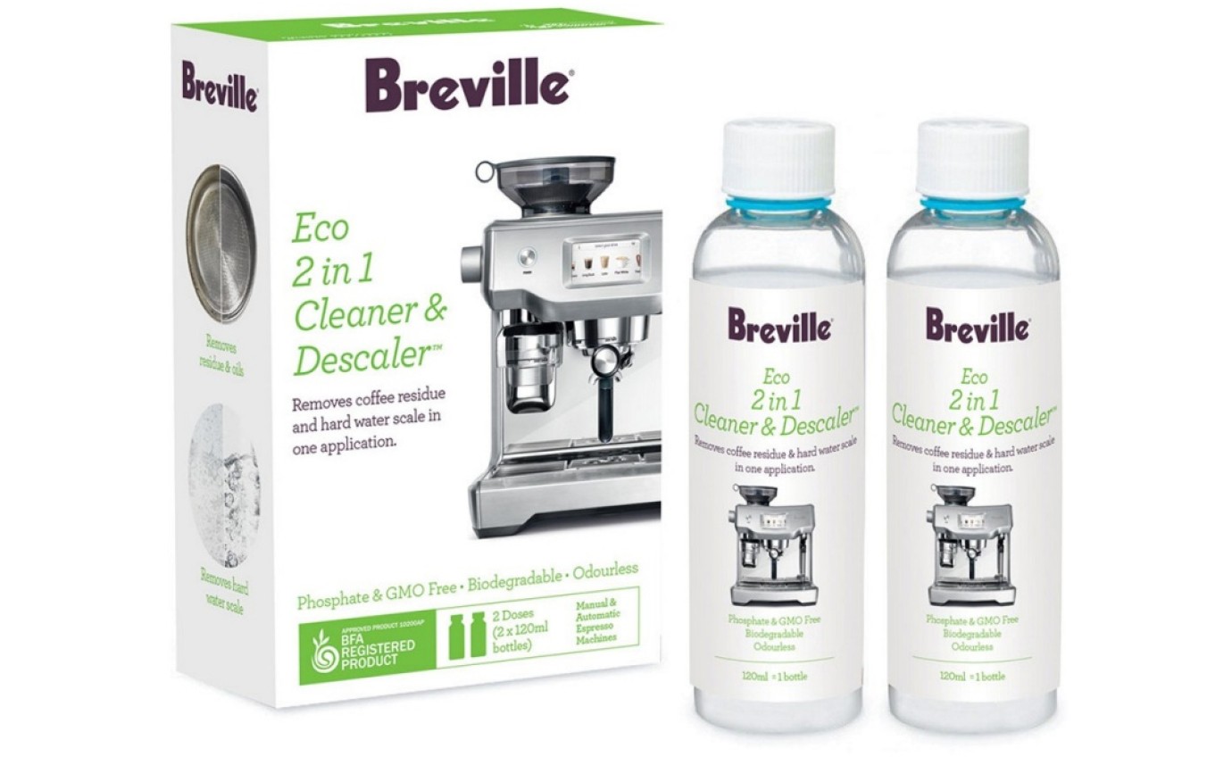 Breville Coffee Machine Eco 2-in-1 Cleaner & Descaler (2 Pack) BES014CLR