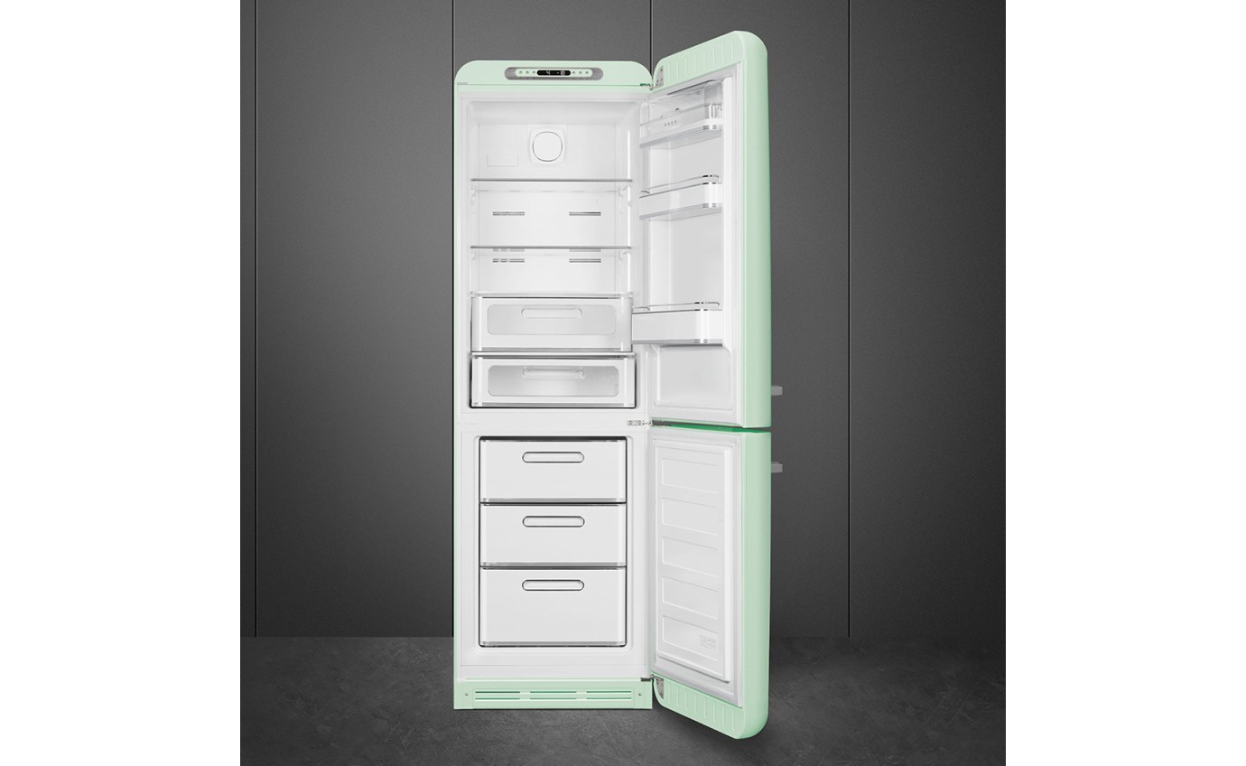 Smeg 331L 50s Style Retro Bottom Mount Fridge (Pastel Green) FAB32RPG5AU