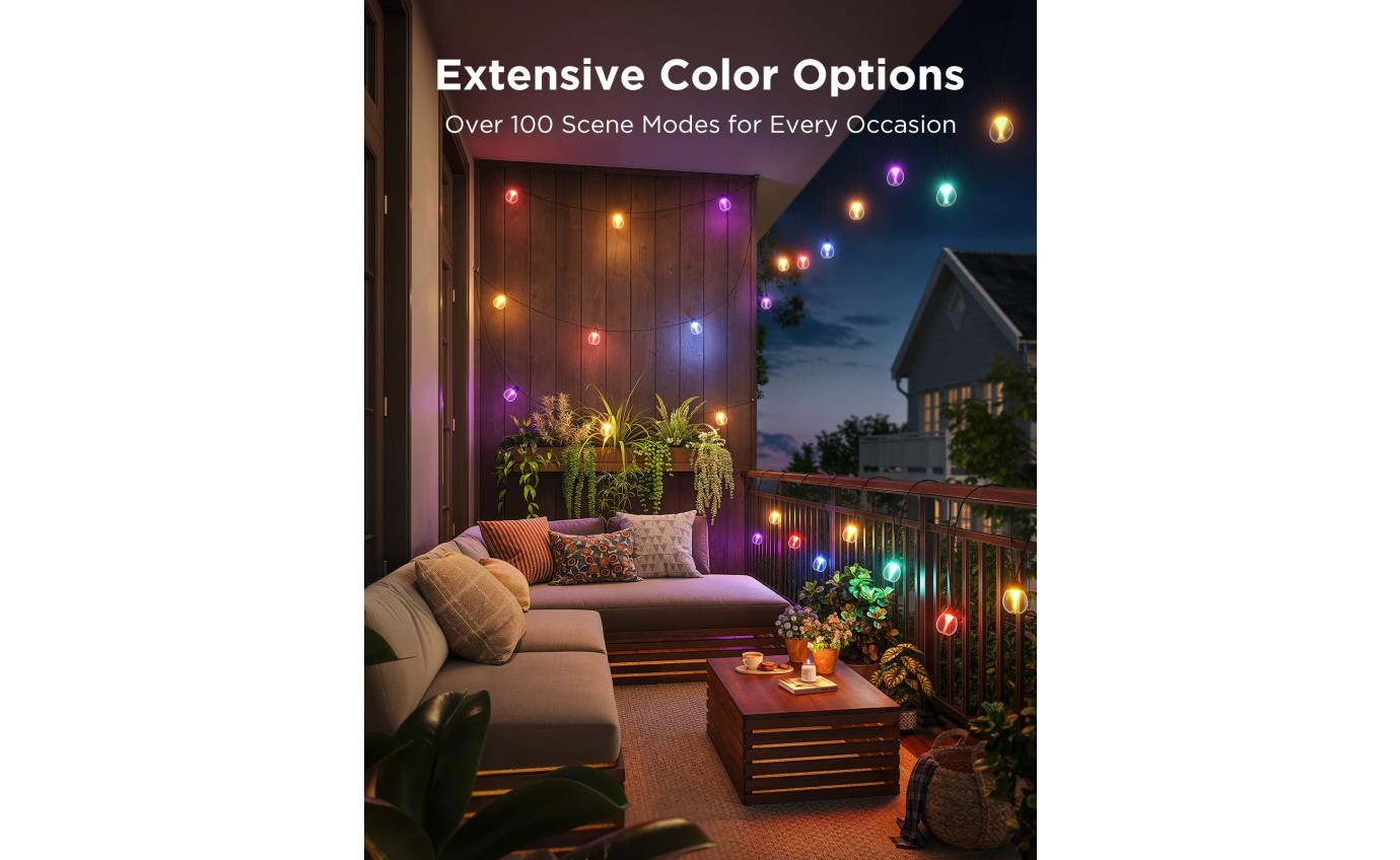 Govee Outdoor String Lights IP67 15m H7025EB1