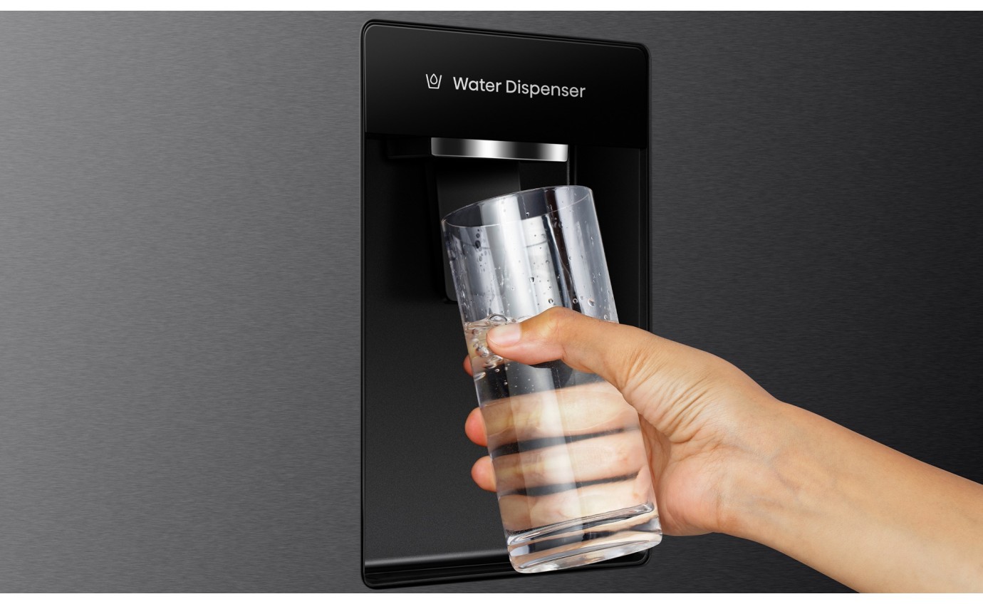 Hisense 500L Bottom Mount Fridge (Dark Stainless) HRBM500TBW