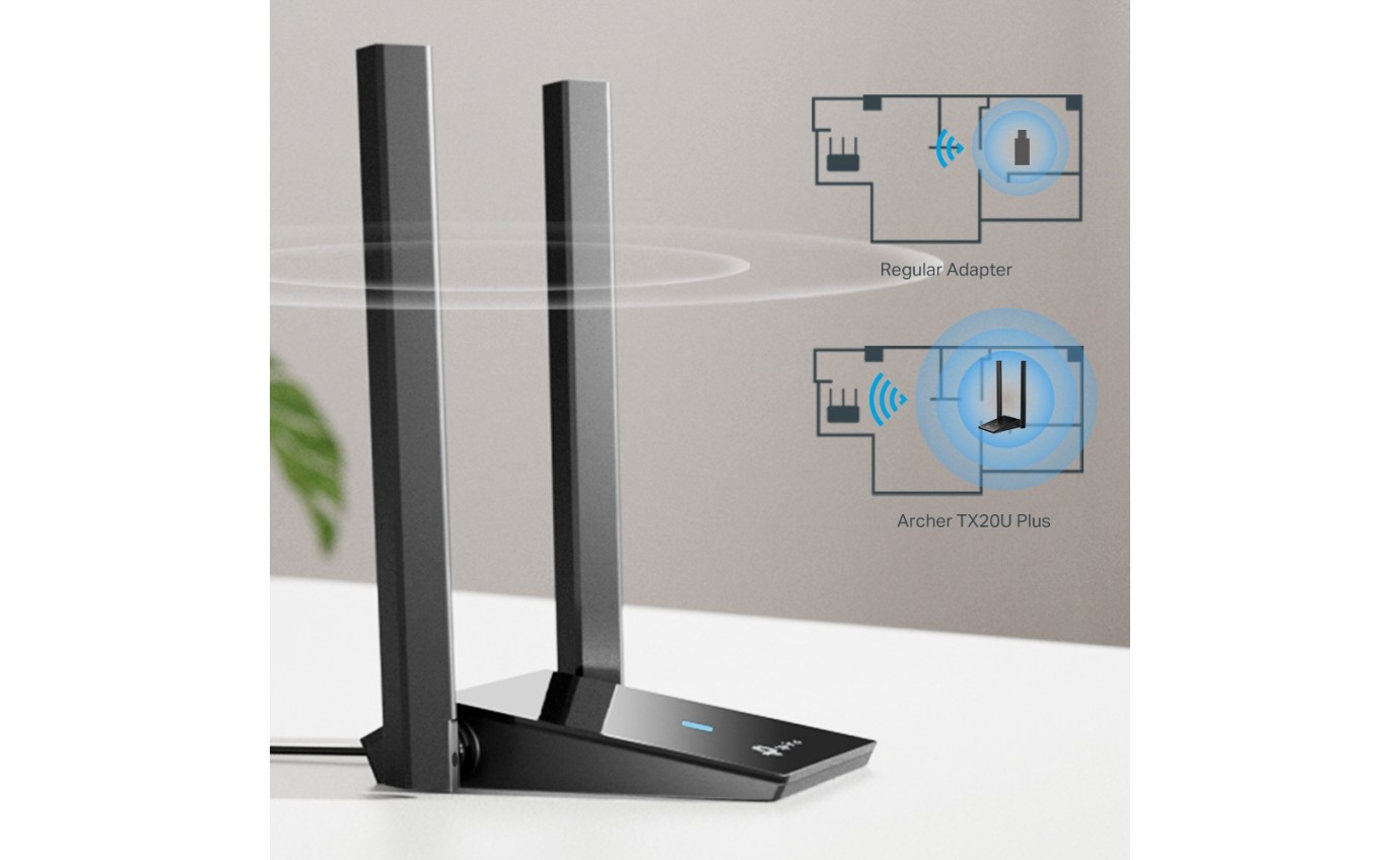 TP-Link Archer TX20U Plus Dual Antennas High Gain Wireless USB Adapter ARCHERTX20UPLUS