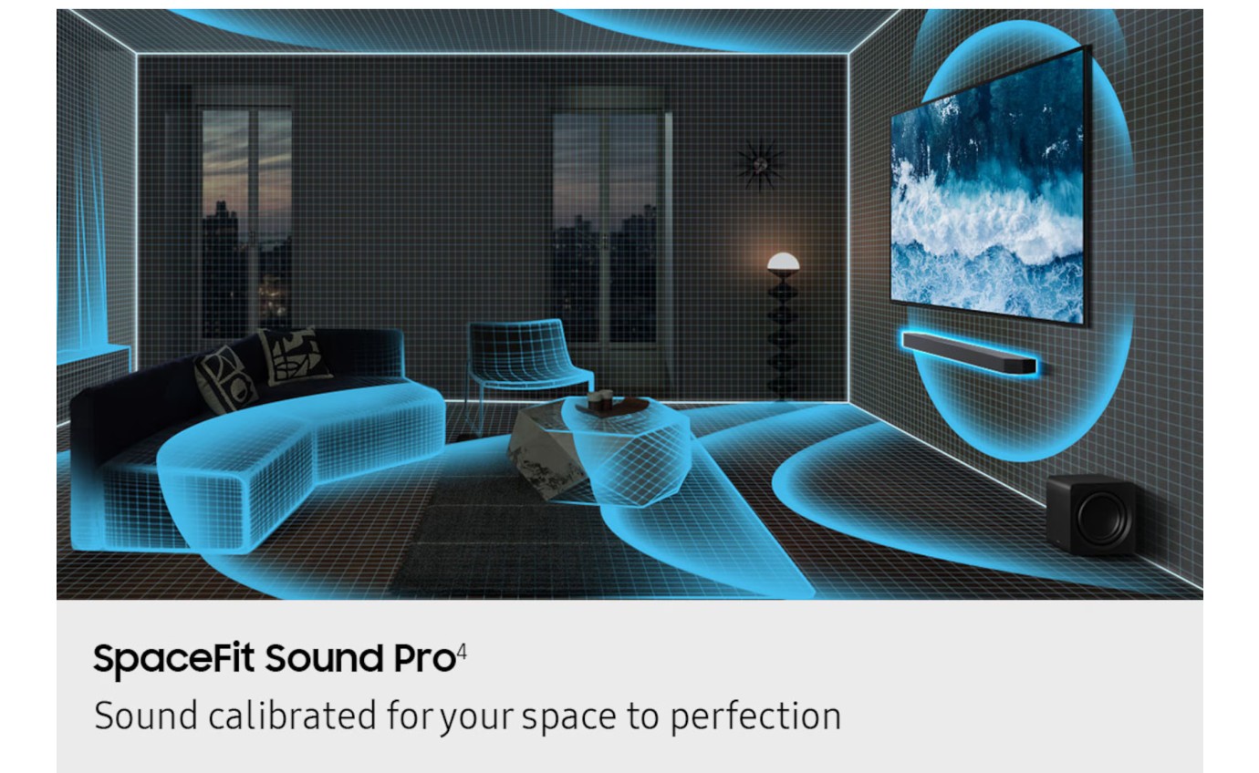 Samsung 9.1.4ch Q-Series Soundbar with Subwoofer & Rear Speakers HWQ930HXY