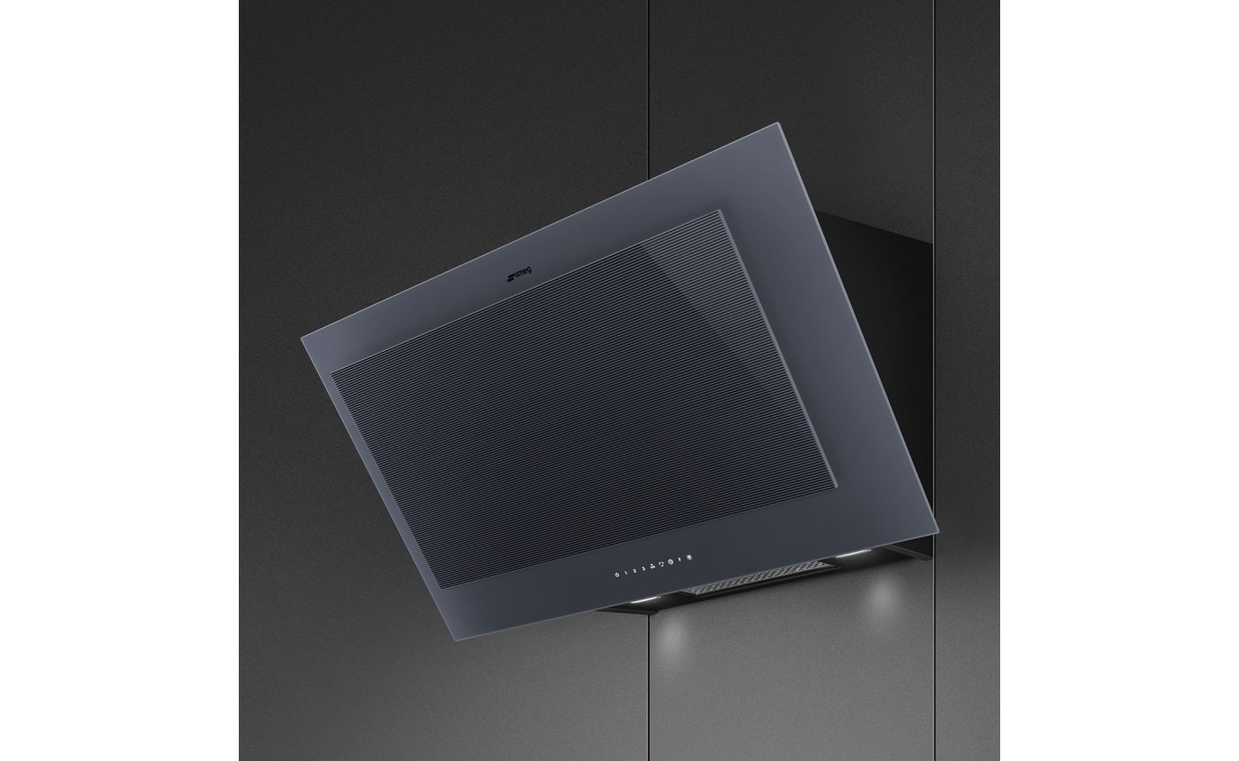 Smeg 90cm Linea Vertical Rangehood (Neptune Grey) KV194G