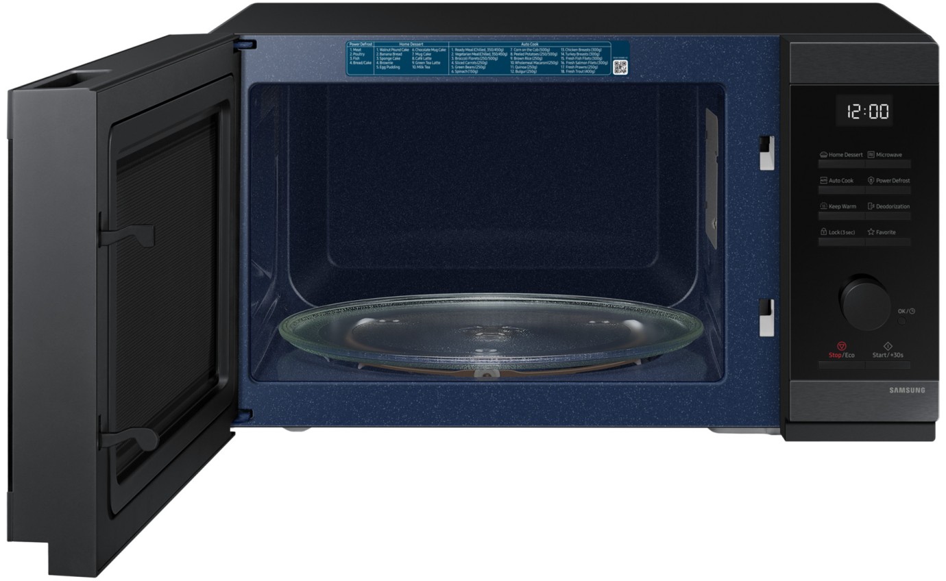 Samsung 32L 1000W Microwave with Dial & Button Control (Black Stainless Steel) MS32DG4504AG