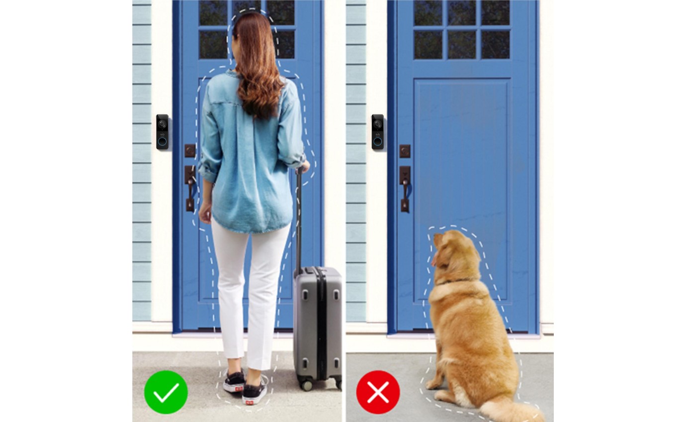 eufy Security Slim 1080p Wireless Doorbell with Homebase Mini Repeater E8220CW1