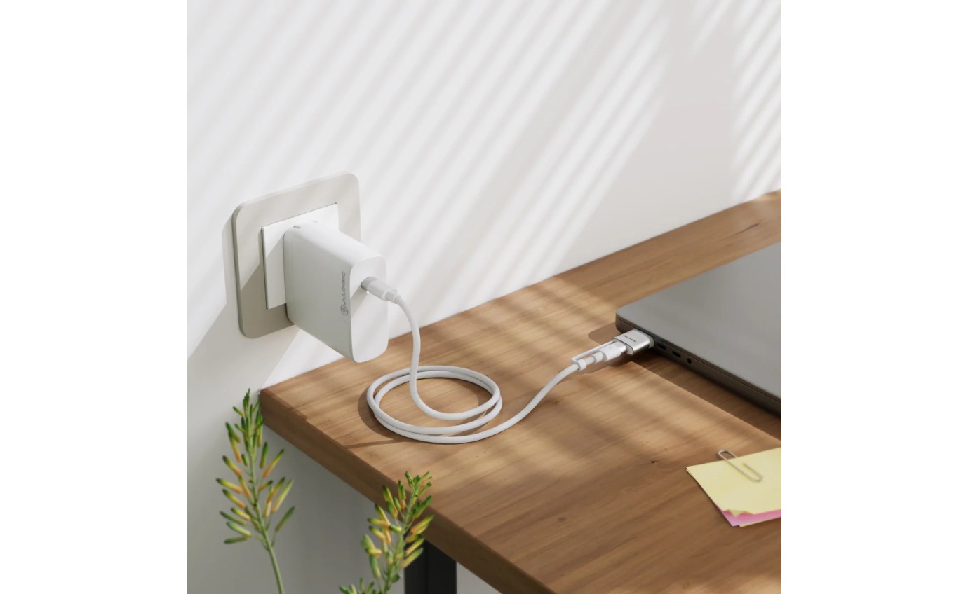 ALOGIC SnapSafe 240W USB-C to USB-C/MagSafe Charging Cable 2m ASCCMSWH
