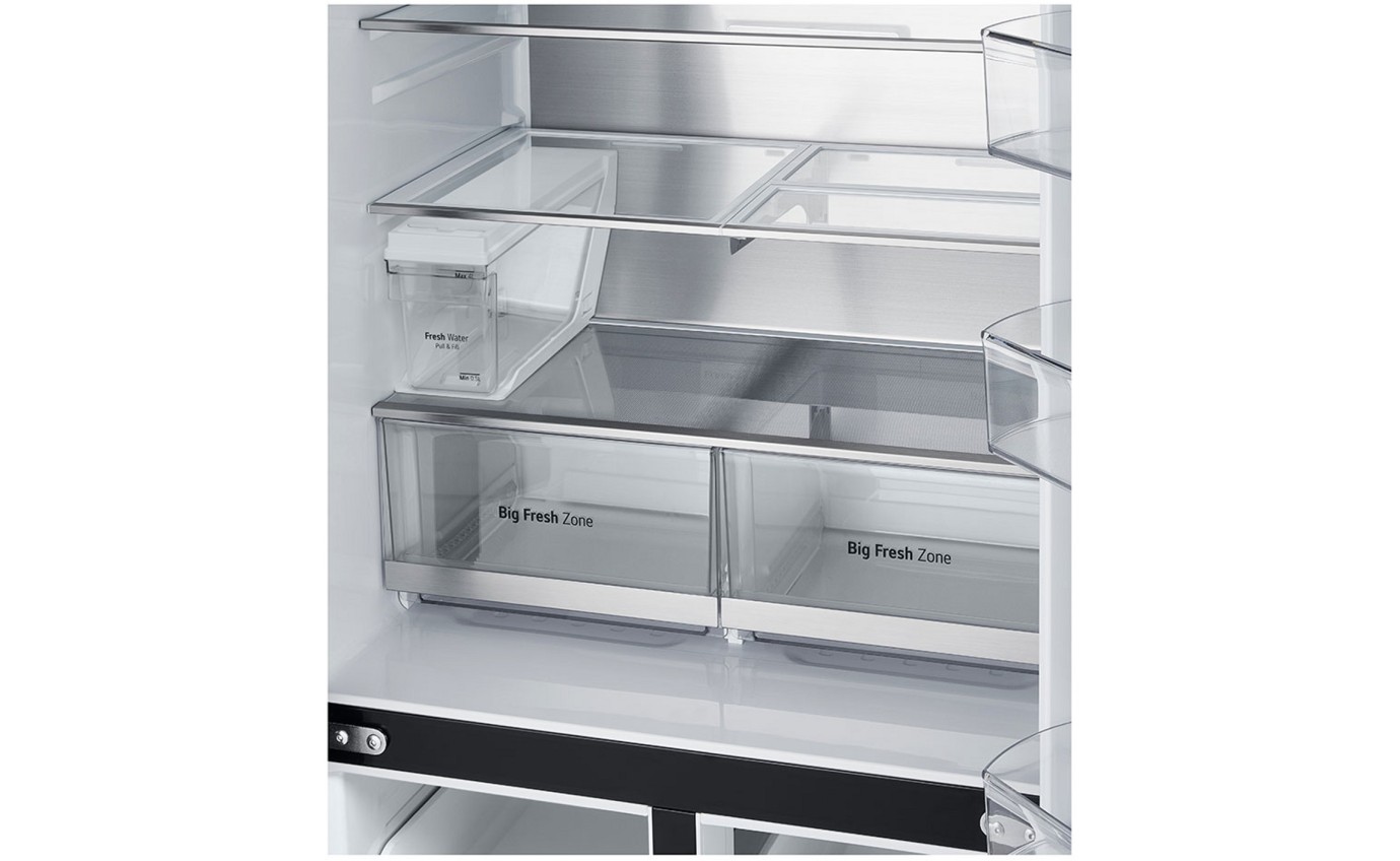 LG 508L Slim French Door Fridge (Matte Black) GFLN500MBL