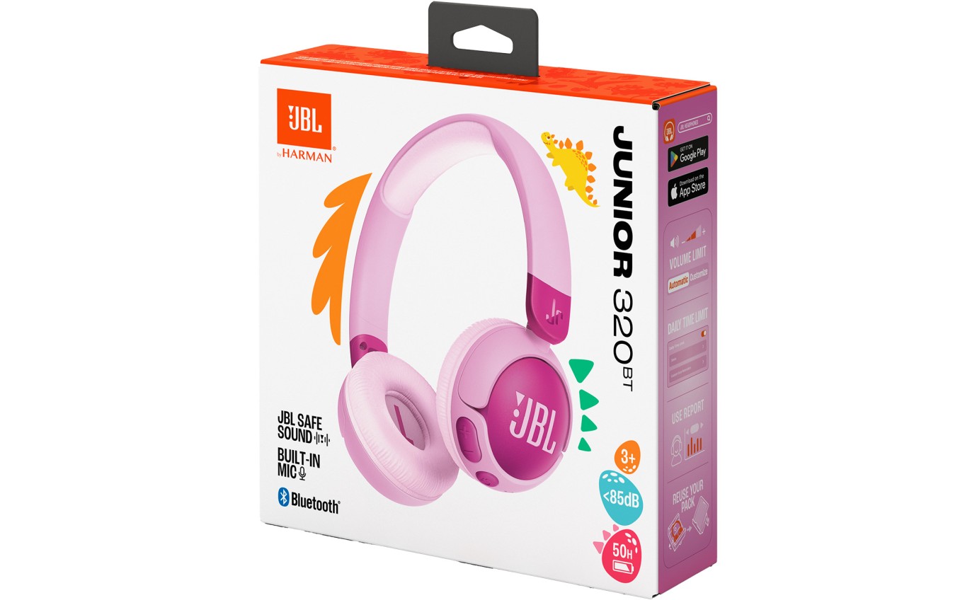 JBL Junior 320BT Headphones (Purple) JBLJR320BTPUR