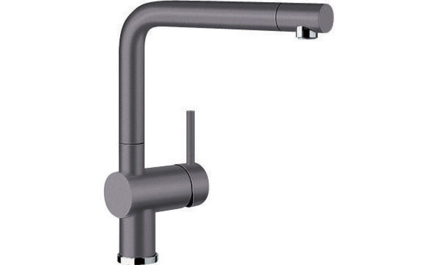 Blanco LINUS-S Single Lever Pull-Out Mixer Tap (Rock Grey) LINUSSG