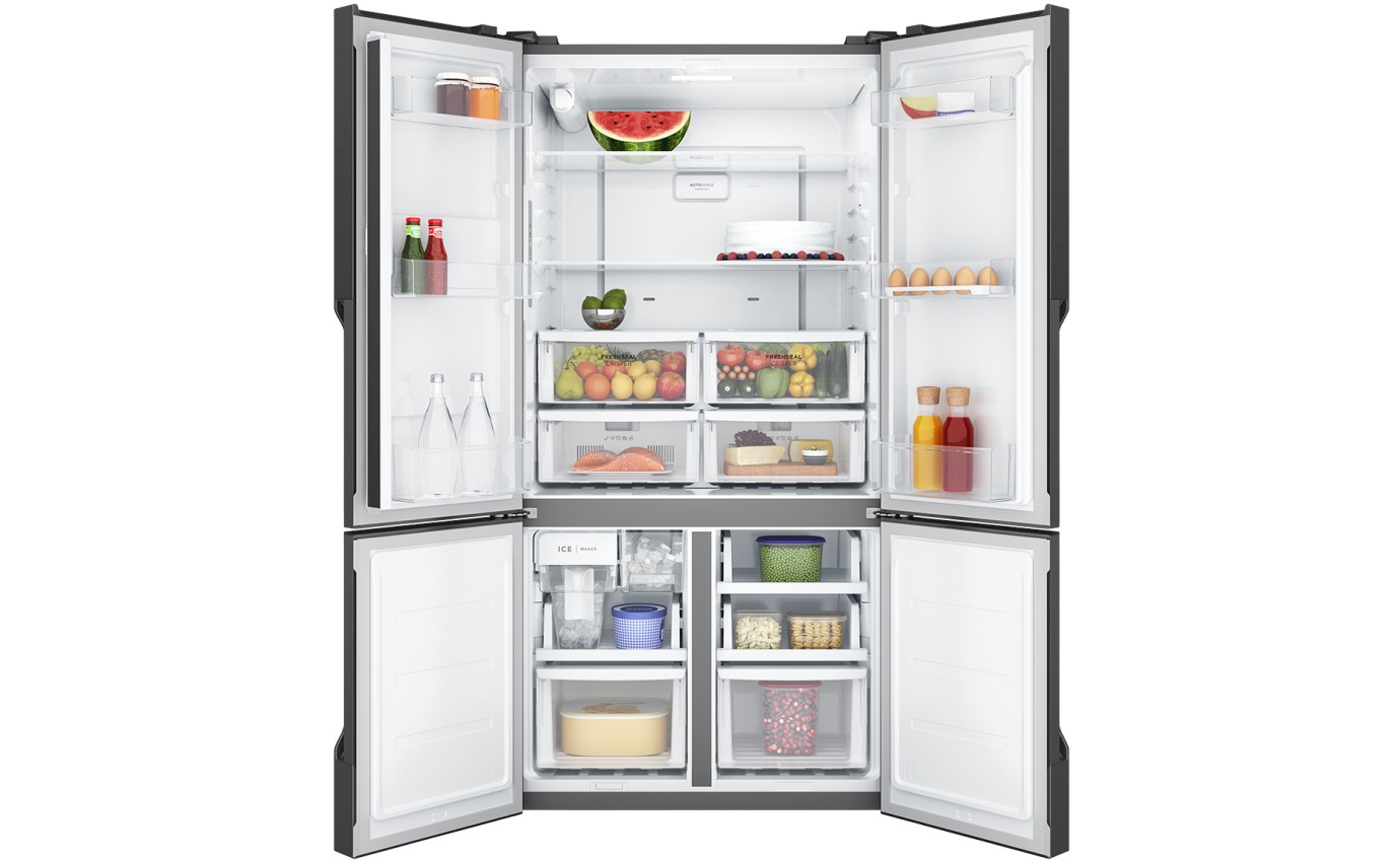 Westinghouse 564L Quad Door Fridge (Matte Charcoal Black) WQE5750BB