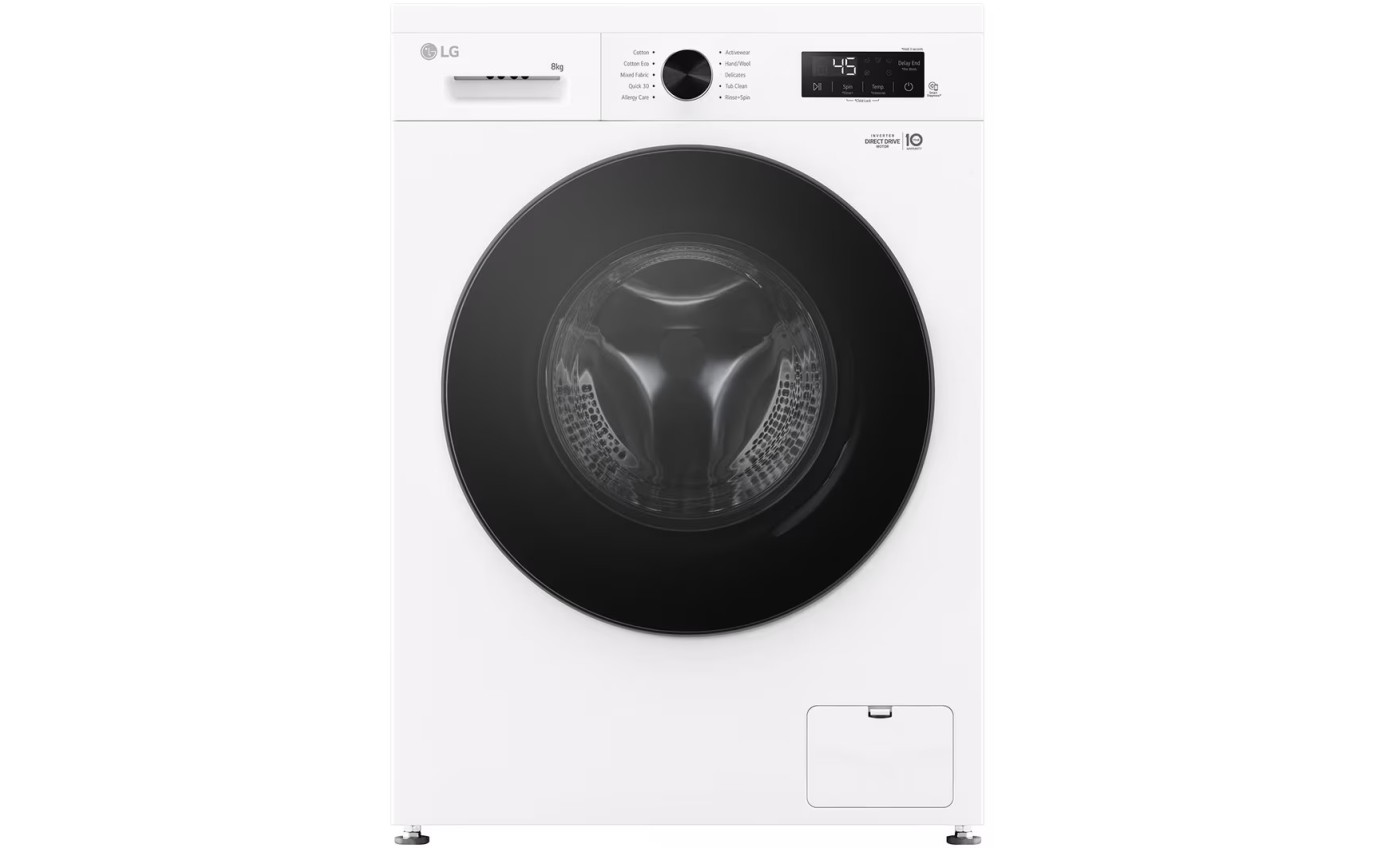 LG 8kg Series 1 Front Load Washing Machine with Steam WV11208W