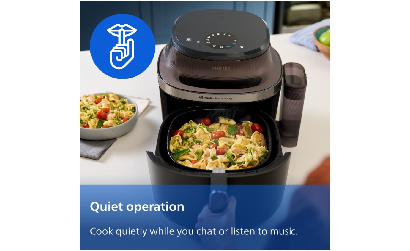 Philips Air Fryer 5000 Series with Steam and Easy Glide Rail 7.2L NA54707