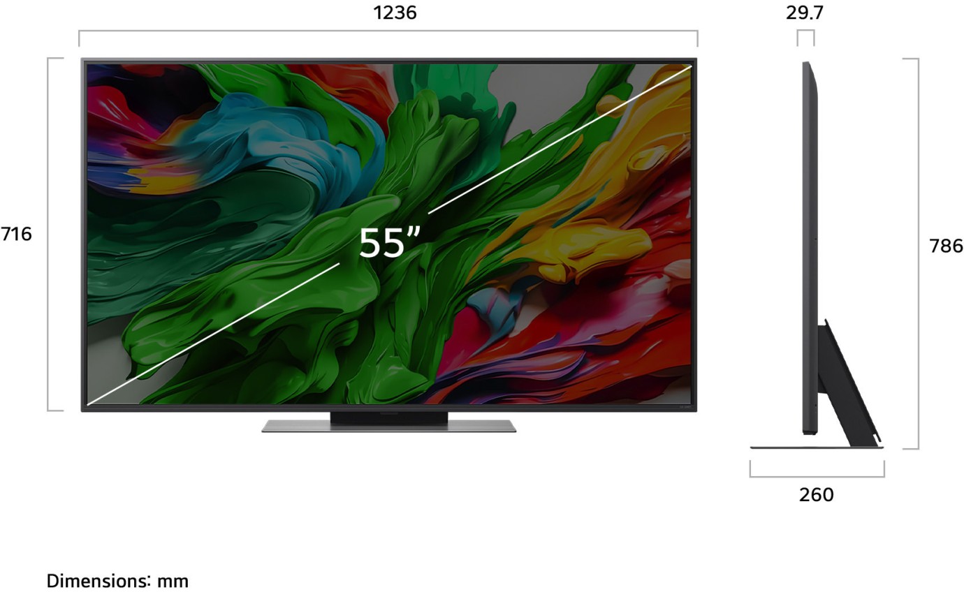 LG 55 inch QNED86A evo AI Mini LED UHD 4K Smart TV 55QNED86ASA