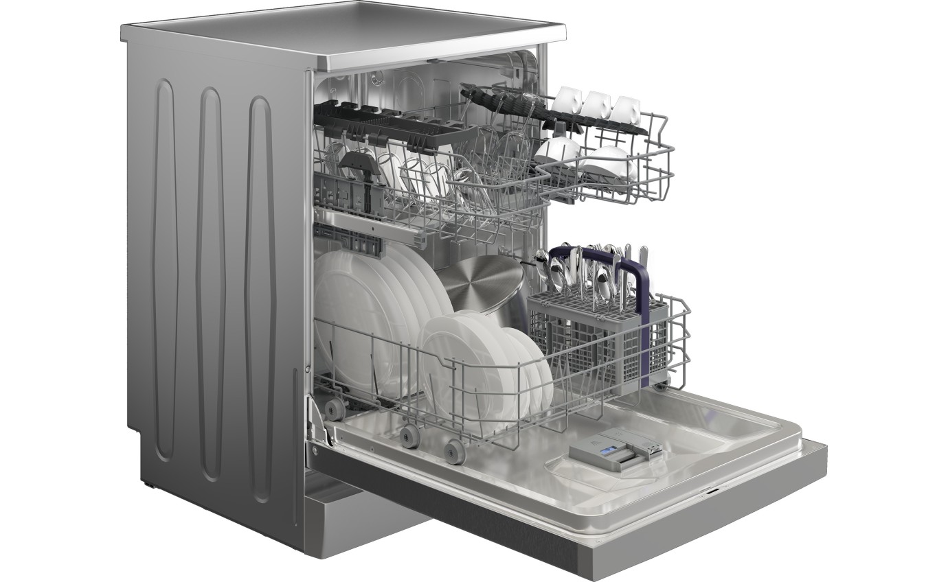 Beko 60cm Freestanding Dishwasher with Hygiene Intense BDFB1410X