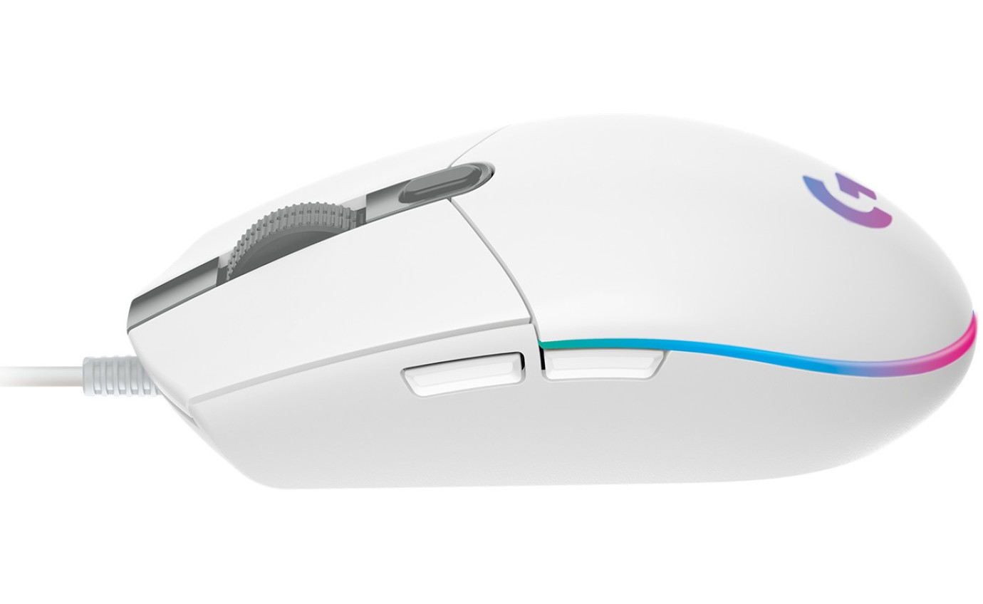 Logitech G G203 Lightsync Gaming Mouse (White) 910005791